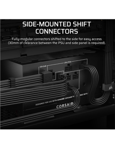 Corsair Fully Modular ATX Power Supply (EU) | RM750x SHIFT | 750 W | Black
