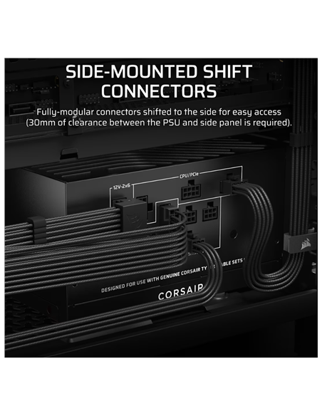 Corsair Fully Modular ATX Power Supply (EU) | RM750x SHIFT | 750 W | Black
