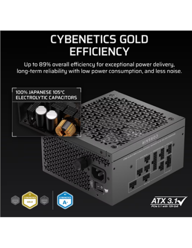 Corsair Fully Modular ATX Power Supply (EU) | RM750x SHIFT | 750 W | Black