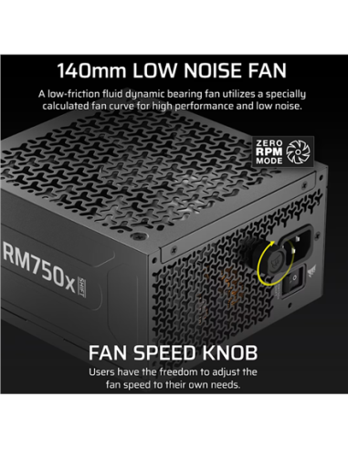 Corsair Fully Modular ATX Power Supply (EU) | RM750x SHIFT | 750 W | Black