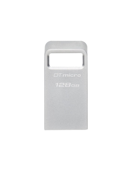 Kingston | USB 3.2 Flash Drive | DataTraveler micro | 128 GB | USB Type-A | Silver