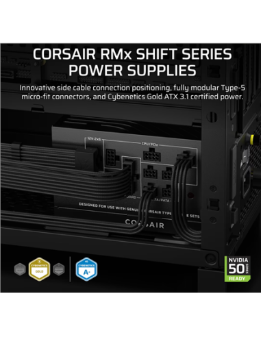 Corsair Fully Modular ATX Power Supply (EU) | RM850x SHIFT | 850 W | Black