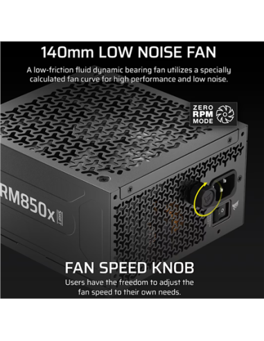 Corsair Fully Modular ATX Power Supply (EU) | RM850x SHIFT | 850 W | Black