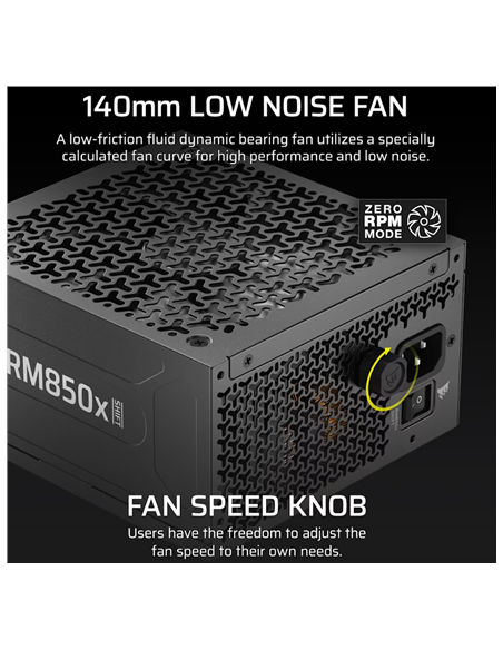 Corsair Fully Modular ATX Power Supply (EU) | RM850x SHIFT | 850 W | Black