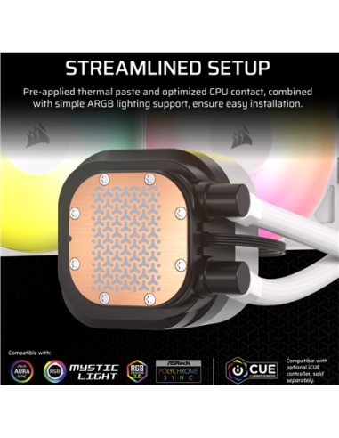 Corsair Liquid CPU Cooler | 360 RS ARGB | White