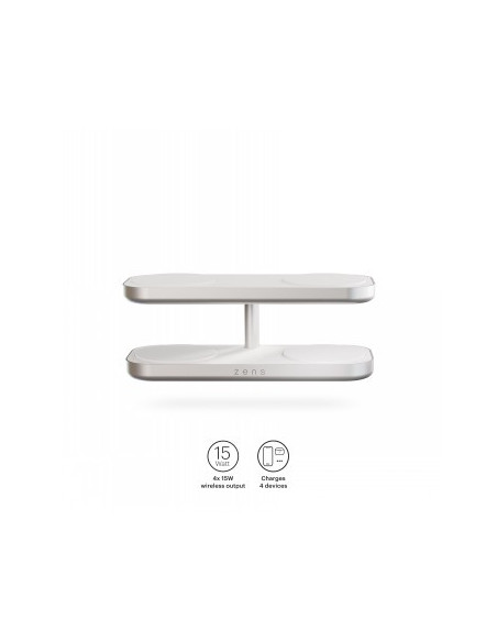 ZENS QUATTRO WIRELESS CHARGER PRO 4 WHITE