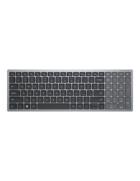 Dell | Keyboard | KB740 | Keyboard | Wireless | Russian | Titan Gray